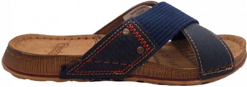 Fischer Kruisband heren slipper & muil 0801 Blauw