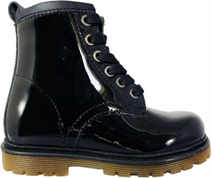 Gattino Zwarte Veterboots Lak