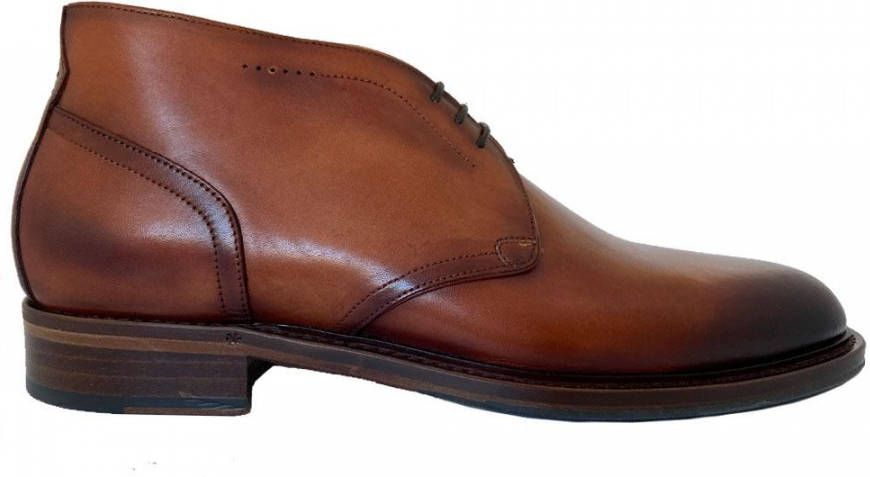 Greve Bruine Veterschoenen Rotterdam Cognac Patina