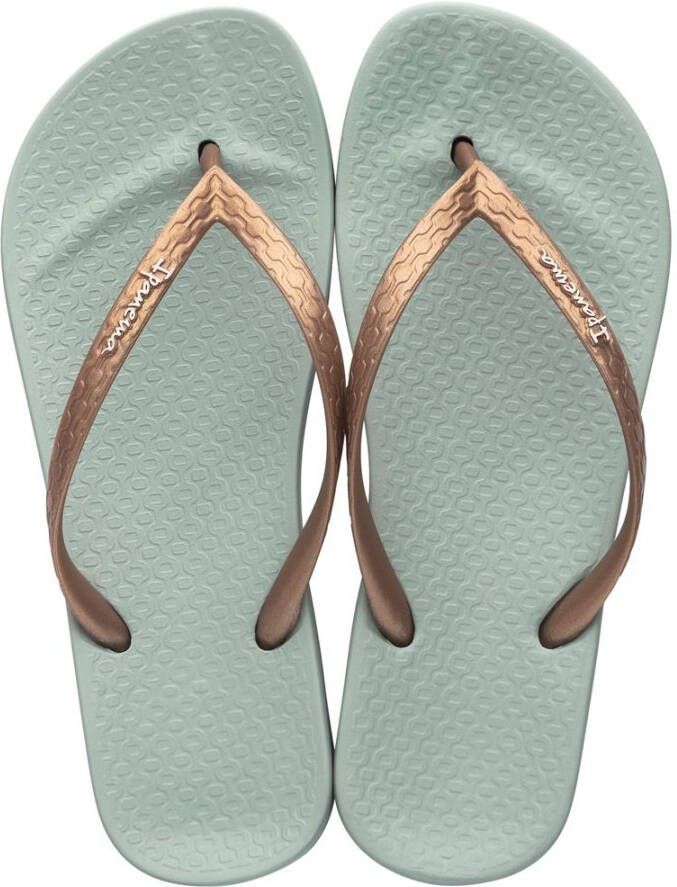 Ipanema Groene Slippers Anatomic Tan