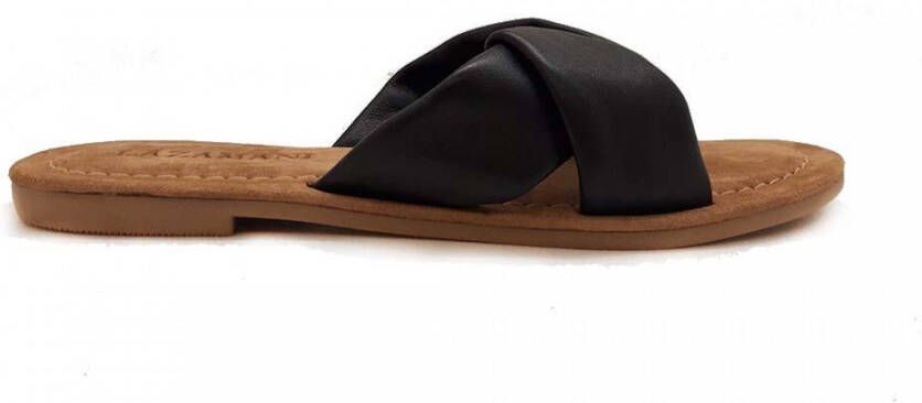 Lazamani Zwarte Slippers