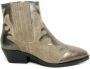 Maruti Tessy Leather Taupe Metalic Bronze Beige Suede Western Dames - Thumbnail 3
