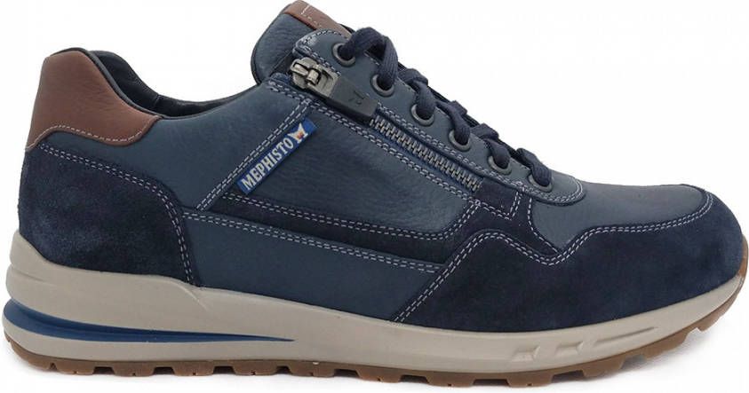 Mephisto Blauwe Veterschoenen Bradley