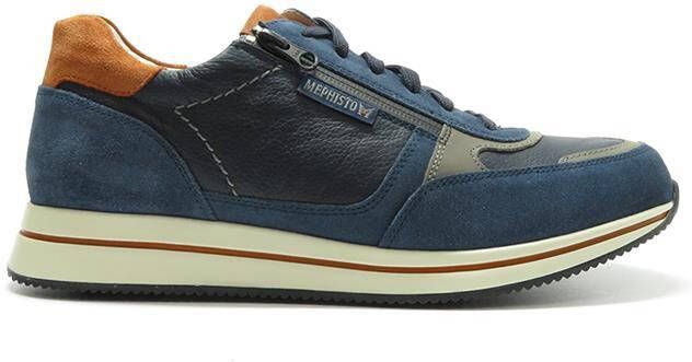 Mephisto Heren Veterschoenen Gilford Mulberry Blauw ½ - Foto 5