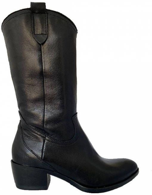 Zwarte Zomerschoenen Met Robuuste Zool En Metalen Gespen