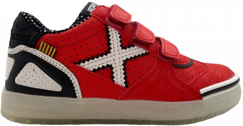 Munich Rode Sneakers G3 Klittenband