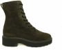 Paul Green Groene Veterboots Soft Suede - Thumbnail 2