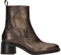 Piedi Nudi PiediNudi 2746-01 Enkellaarsjes Enkelboots met rits Dames Brons - Thumbnail 3