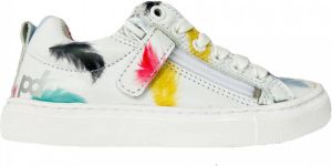 Piedro Witte Veterschoenen Veertjes Wijdte 2 5
