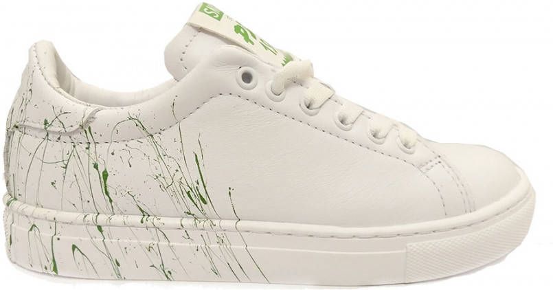 Piedro Witte Veterschoenen Wijdte 3 5 Groene Print