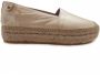 RED-RAG Espadrilles Dames 78136 Maat: 42 Materiaal: Leer Kleur: Goud - Thumbnail 7