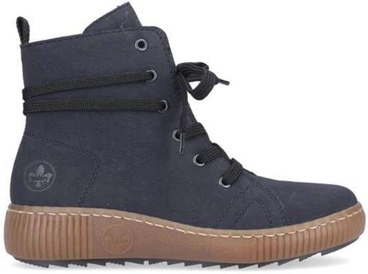 Rieker Veterboot Z6637-14 Blauw Fleece Lining 7½ - Foto 4