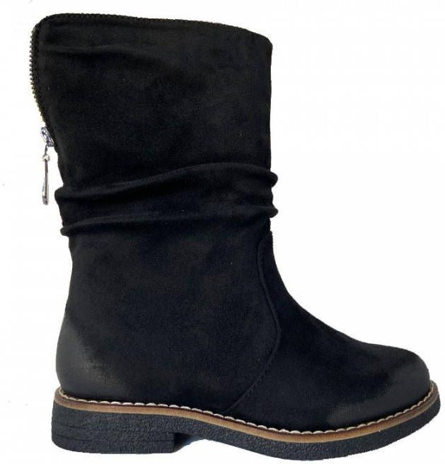 Rieker Winterlaarzen met gerimpelde schacht - Schoenen.nl