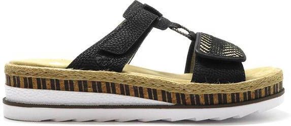 Rieker Zwarte Slippers
