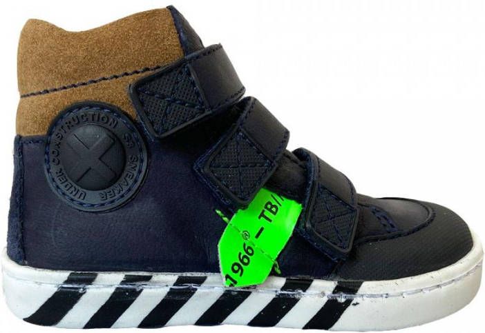 Shoesme Ur21w043 Hoge sneakers Leren Sneaker Jongens Kids Blauw - Foto 6