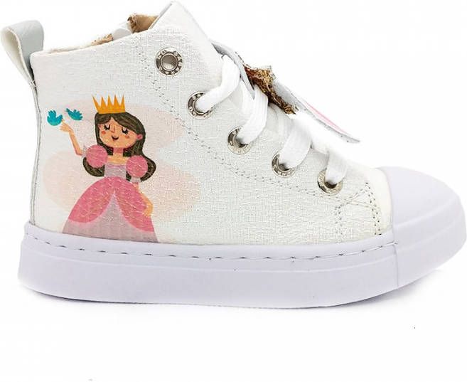 ShoesMe Witte Veterschoenen Princes