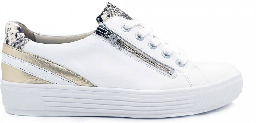 Solidus Witte Veterschoenen Hazel Wijdte H
