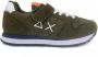 Sun68 Boys Tom Solid Nylon Lage sneakers Leren Sneaker Jongens Groen - Thumbnail 3