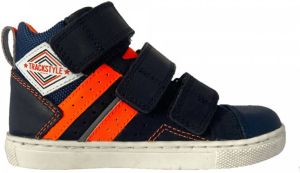 Track Style Blauwe Trackstyle Klittenbandschoenen Wijdte 3 5