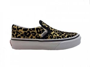 Vans Zwarte Sneakers Classic Slip-On Leopard