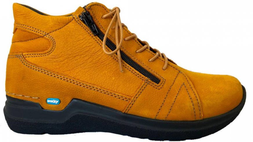 Wolky Why Antique Comfort Veterboot Dames Geel - Schoenen.nl