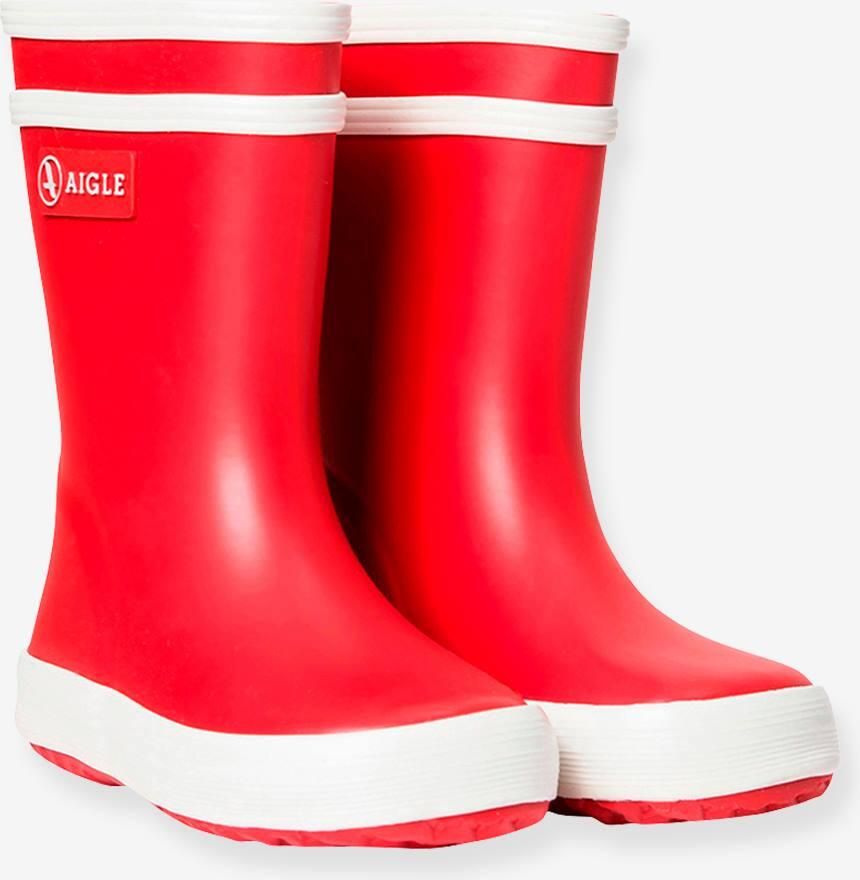 AIGLE Baby Flac regenlaarzen voor meisjesbaby's rood