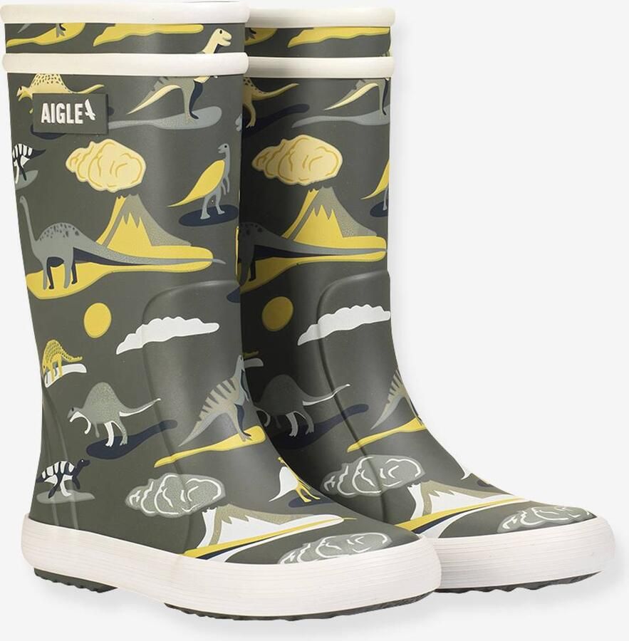 AIGLE Regenlaarzen voor kinderen Lolly Pop Play blauw