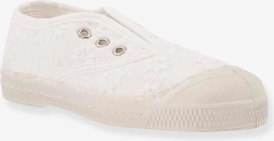 BENSIMON Katoenen tennisschoenen voor kinderen met vetersluiting Elly ¨ ecru