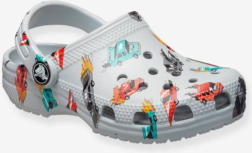 Crocs Kid's Classic Race Cars Graphic Sandalen maat 19-20 grijs
