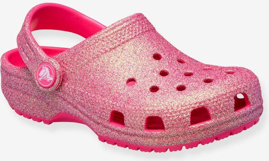 Crocs Classic Iridescent Glitter CgT Unisex Clogs Dragon Fruit