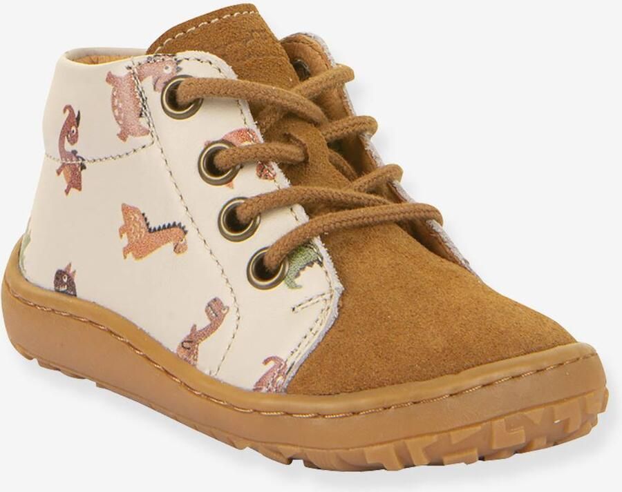 FRODDO Baby jongen Schoenen voor het leren blootsvoets BAREFOOT FIRST STEP VETERS karamel