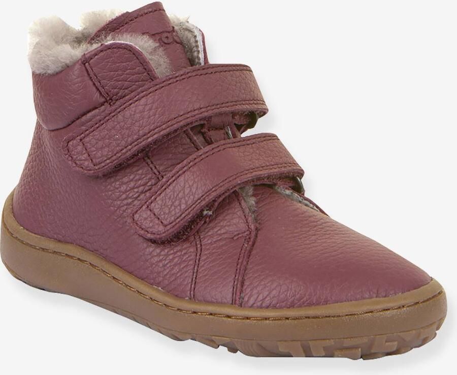 FRODDO Barefoot laarzen voor kinderen BAREFOOT WINTER FURRY bordeauxrood