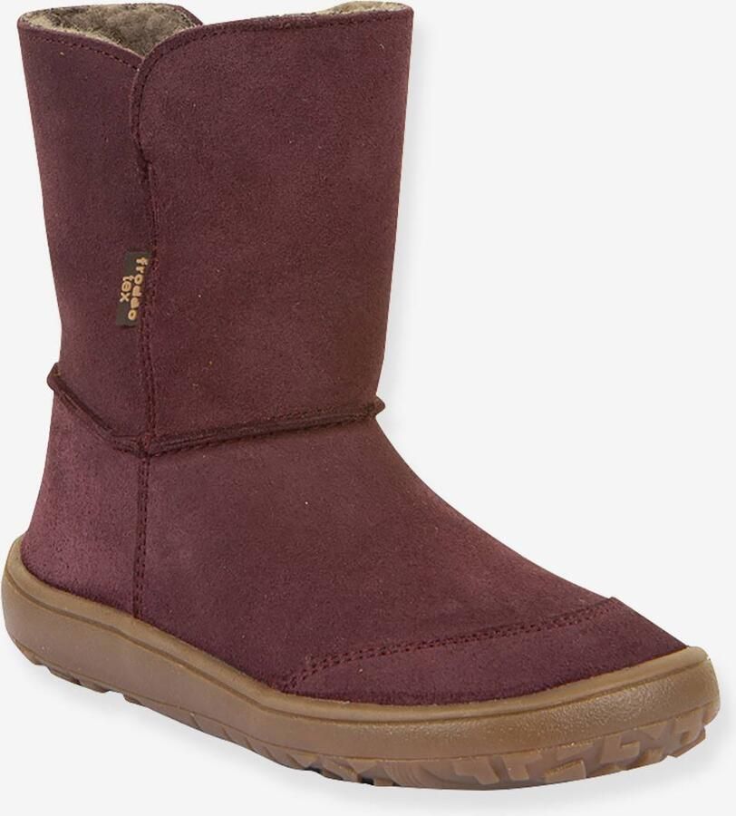 FRODDO Blotevoetenlaarzen kinderen BAREFOOT TEX SUEDE bordeauxrood