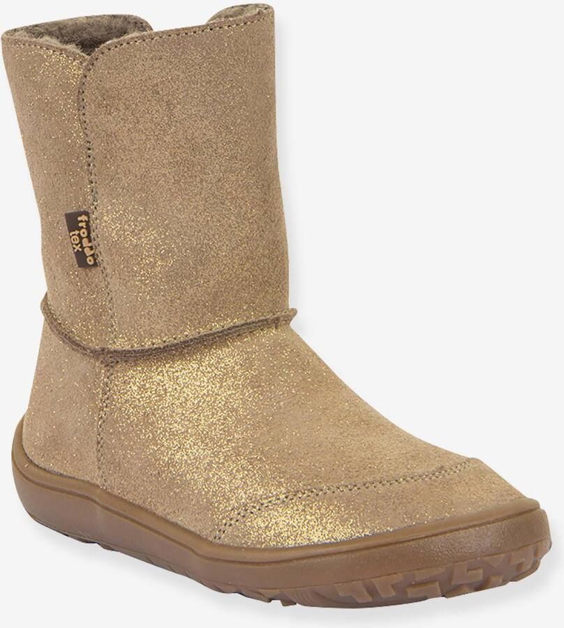 FRODDO Blotevoetenlaarzen kinderen BAREFOOT TEX SUEDE goud