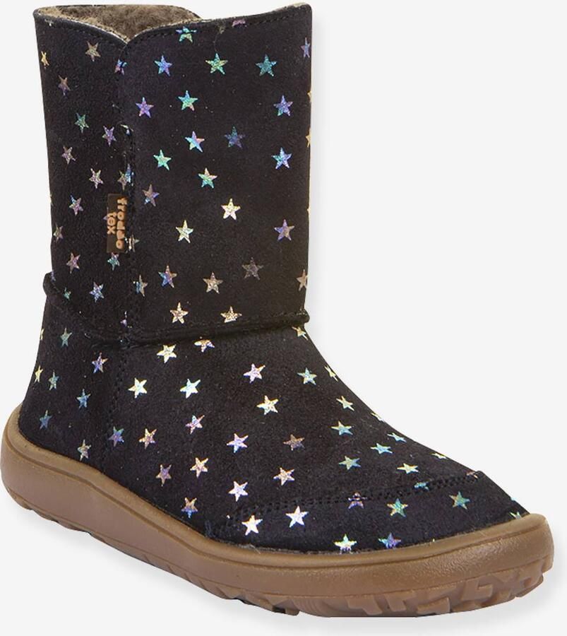 FRODDO Blotevoetenlaarzen voor meisjes BAREFOOT TEX SUEDE nachtblauw