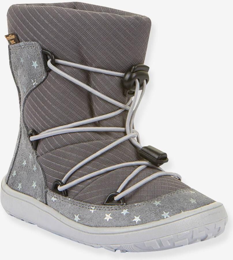 FRODDO Blotevoetenlaarzen voor meisjes BAREFOOT TEX TRACK WOOL grijs