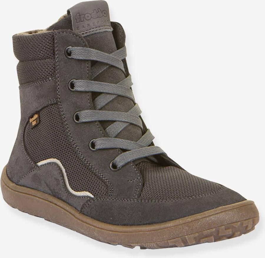 FRODDO Blotevoetenlaarzen voor meisjes BAREFOOT TEX WOOL GROW leigrijs