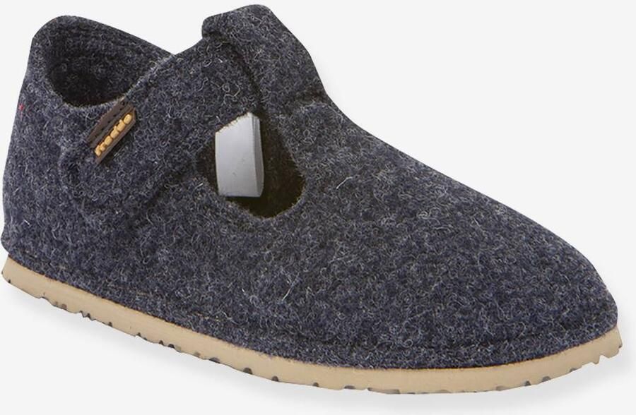 FRODDO FLEXY WOOLY BAREFOOT blotevoetensloffen voor kinderen nachtblauw