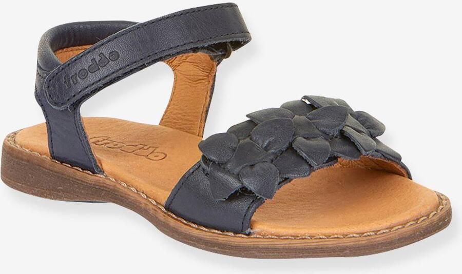 FRODDO Leren sandalen voor meisjes LORE FLOWERS donkerblauw - Foto 2