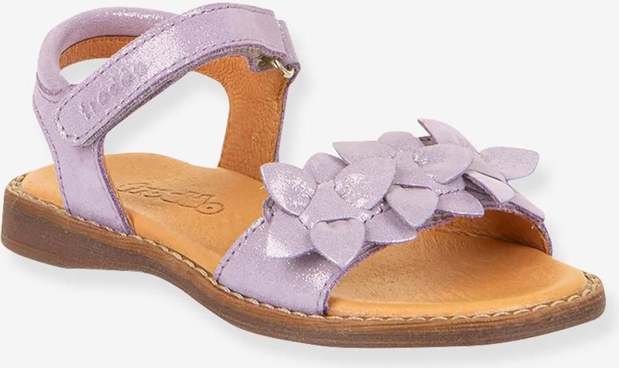 FRODDO Leren sandalen voor meisjes LORE FLOWERS lavendel