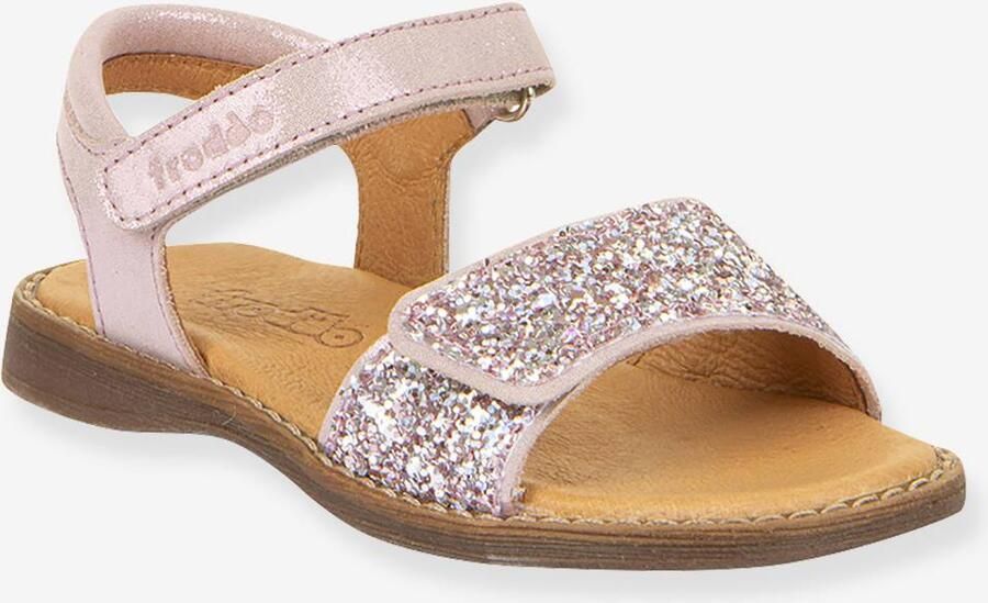FRODDO Leren sandalen voor meisjes LORE SPARKLE rozen