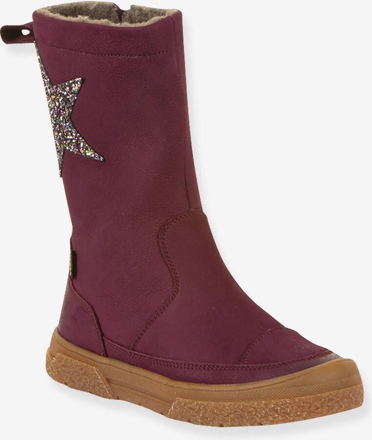 FRODDO Meisjes Boots PULSE TEX STAR BOOTS WOOL bordeauxrood