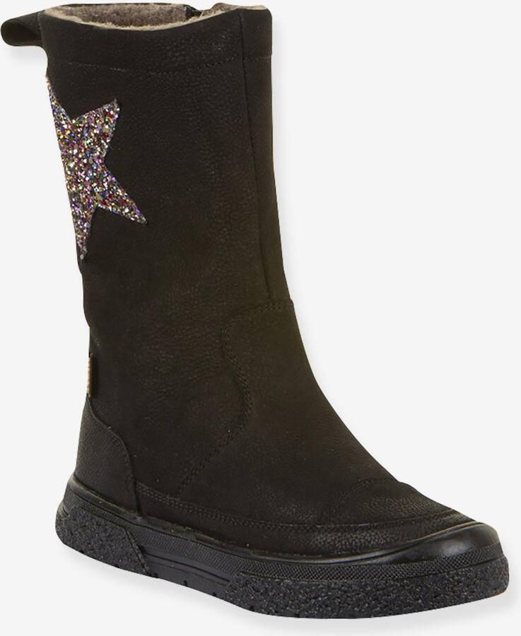FRODDO Meisjes Boots PULSE TEX STAR BOOTS WOOL zwart