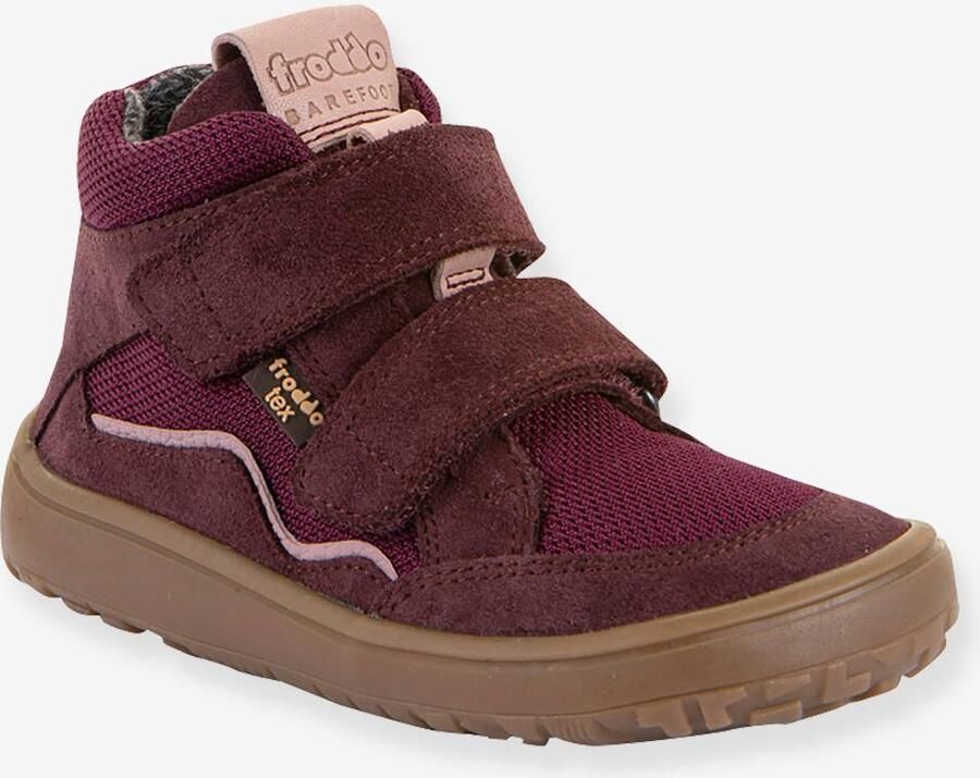FRODDO Schoenen met klittenband BAREFOOT TEX AUTUMN voor kinderen bordeauxrood