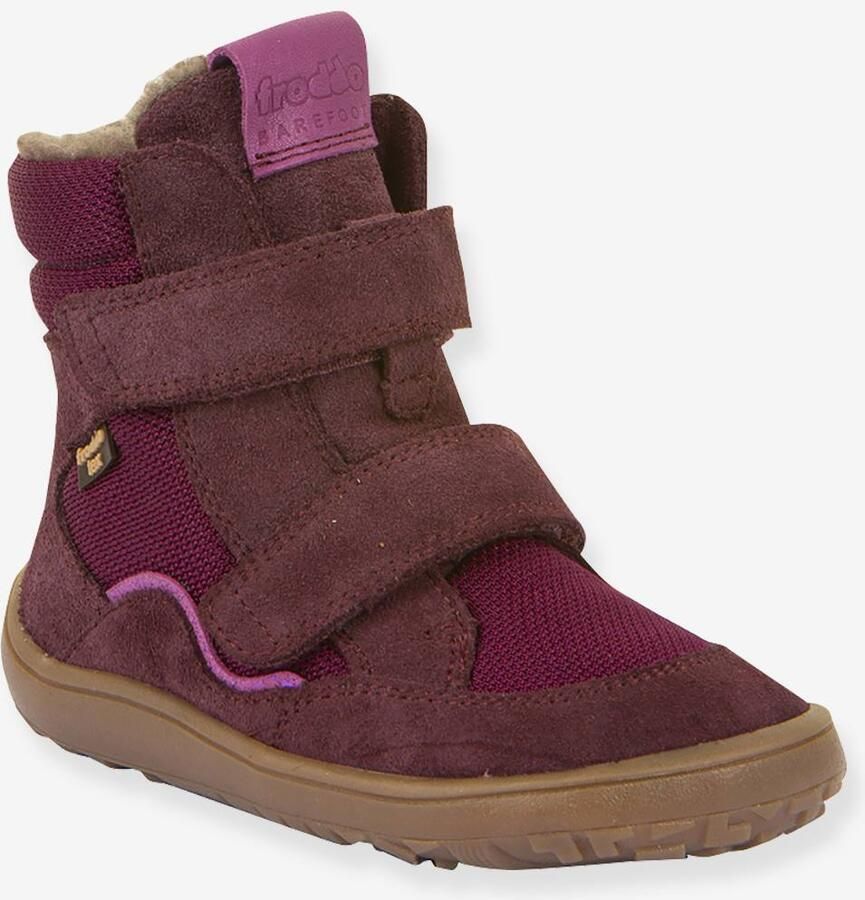 FRODDO Winterlaarzen blote voeten kinderen BAREFOOT TEX WINTER bordeauxrood