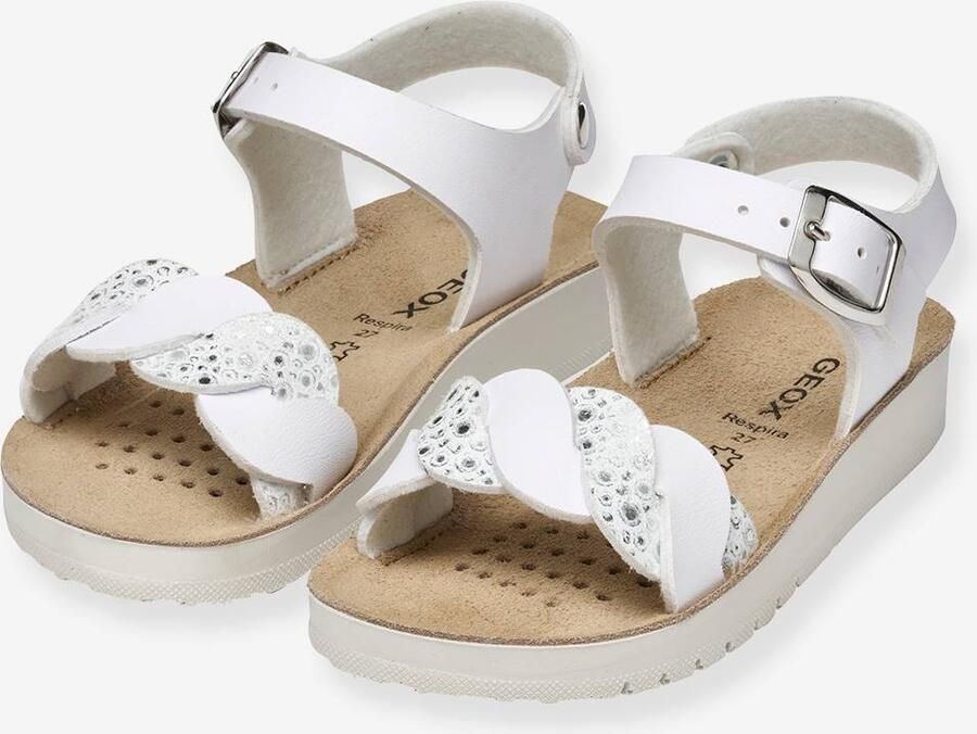 GEOX J SANDAL COSTAREI GI sandalen wit
