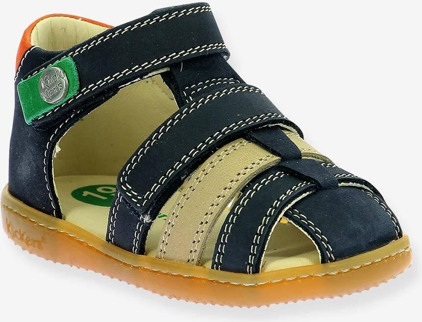 KICKERS Baby lederen sandalen Bipod marineblauw - Foto 2