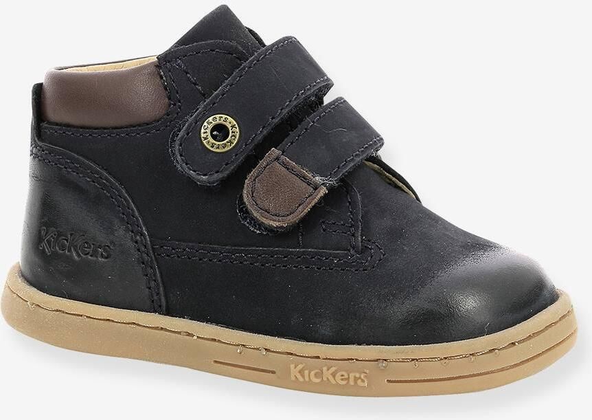 Kickers A Scratch-sportschoenen van leer voor kinderen van Tackeasy