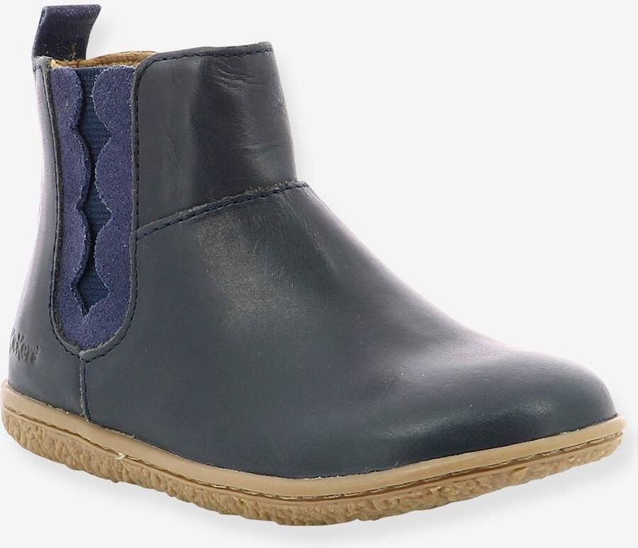 KICKERS Laarsjes Vetudi voor meisjes metallic marineblauw