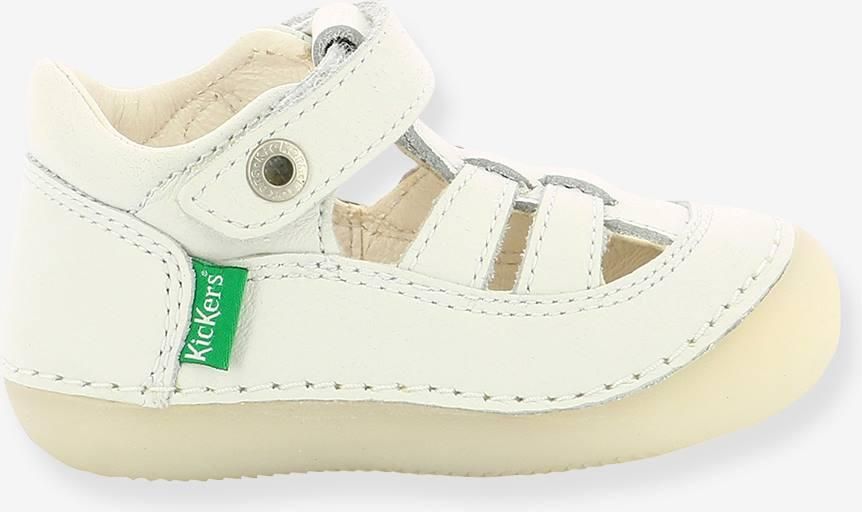 KICKERS Leren baby sandalen Sushy Originel Softers wit